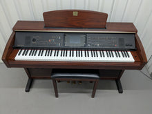 Load image into Gallery viewer, Yamaha Clavinova CVP-305 Digital Piano arranger + stool in mahogany stock #25093