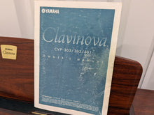 Load image into Gallery viewer, Yamaha Clavinova CVP-305 Digital Piano arranger + stool in mahogany stock #25093
