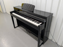 Load image into Gallery viewer, Yamaha Clavinova CLP-535 CLP-535PE Digital Piano in gloss black stock # 25101