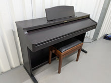 Load image into Gallery viewer, Roland HP-2e digital piano and stool in dark rosewood finish stock number 25097