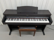 Load image into Gallery viewer, Roland HP-2e digital piano and stool in dark rosewood finish stock number 25097