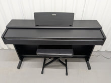 Load image into Gallery viewer, Yamaha Arius YDP-145 digital piano and stool in satin black finish stock nr 25100