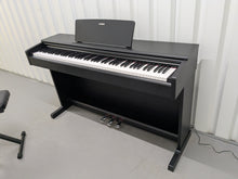 Load image into Gallery viewer, Yamaha Arius YDP-145 digital piano and stool in satin black finish stock nr 25100
