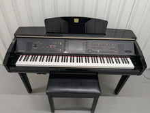 Load image into Gallery viewer, YAMAHA CLAVINOVA CVP-309PE DIGITAL PIANO + STOOL IN GLOSSY BLACK stock 25112