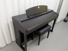 Load image into Gallery viewer, Yamaha Clavinova CLP-150 digital piano and stool in dark rosewood stock #25116