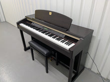 Load image into Gallery viewer, Yamaha Clavinova CLP-150 digital piano and stool in dark rosewood stock #25116