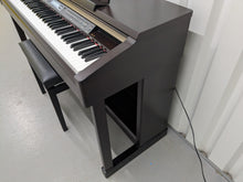 Load image into Gallery viewer, Yamaha Clavinova CLP-150 digital piano and stool in dark rosewood stock #25116