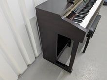 Load image into Gallery viewer, Yamaha Clavinova CLP-150 digital piano and stool in dark rosewood stock #25116