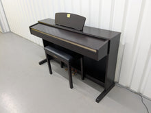 Load image into Gallery viewer, Yamaha Clavinova CLP-320 Digital Piano and stool in dark rosewood stock #25125