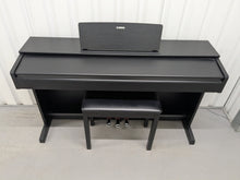 Load image into Gallery viewer, Yamaha Arius YDP-143 Digital Piano and stool in satin black finish stock #25129
