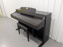 Load image into Gallery viewer, Yamaha Clavinova CLP-340 Digital Piano and stool in dark rosewood stock # 25130