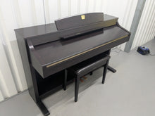 Load image into Gallery viewer, Yamaha Clavinova CLP-340 Digital Piano and stool in dark rosewood stock # 25130