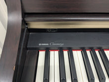 Load image into Gallery viewer, Yamaha Clavinova CLP-340 Digital Piano and stool in dark rosewood stock # 25130