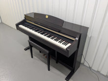 Load image into Gallery viewer, Yamaha Clavinova CLP-340 Digital Piano and stool in dark rosewood stock # 25130