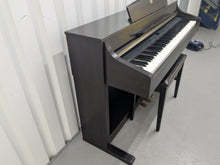 Load image into Gallery viewer, Yamaha Clavinova CLP-340 Digital Piano and stool in dark rosewood stock # 25130