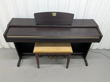 Load image into Gallery viewer, Yamaha Clavinova CLP-115 Digital Piano and stool in rosewood stock number 25138