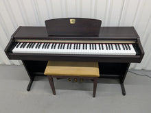 Load image into Gallery viewer, Yamaha Clavinova CLP-115 Digital Piano and stool in rosewood stock number 25138