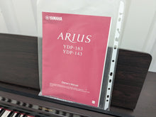 Load image into Gallery viewer, Yamaha Arius YDP-163 Digital Piano and stool in dark rosewood clavinova keyboard stock # 25137