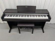 Load image into Gallery viewer, Yamaha Arius YDP-142 Digital Piano and stool in dark rosewood finish stock #25142