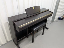 Load image into Gallery viewer, Yamaha Clavinova CLP-220 digital piano and stool in rosewood stock #25140