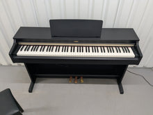 Load image into Gallery viewer, Yamaha Arius YDP-162 Digital Piano and stool in satin black, clavinova keyboard stock #25143