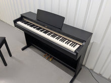 Load image into Gallery viewer, Yamaha Arius YDP-162 Digital Piano and stool in satin black, clavinova keyboard stock #25143