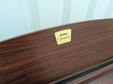 Load image into Gallery viewer, Yamaha Clavinova CLP-220 digital piano and stool in mahogany finish stock #25164