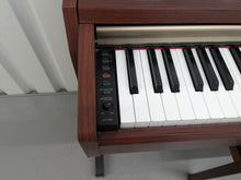 Load image into Gallery viewer, Yamaha Clavinova CLP-220 digital piano and stool in mahogany finish stock #25164