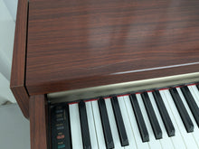 Load image into Gallery viewer, Yamaha Clavinova CLP-220 digital piano and stool in mahogany finish stock #25164
