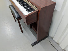 Load image into Gallery viewer, Yamaha Clavinova CLP-220 digital piano and stool in mahogany finish stock #25164