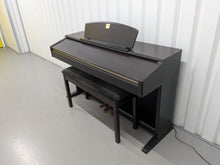 Load image into Gallery viewer, Yamaha Clavinova CLP-130 Digital Piano and stool in dark rosewood stock #25166