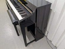 Load image into Gallery viewer, YAMAHA CLAVINOVA CLP-370PE DIGITAL PIANO + STOOL IN GLOSSY BLACK stock nr 25171