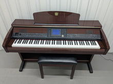 Load image into Gallery viewer, Yamaha Clavinova CVP-403 Polished Mahogany Digital Piano arranger stock #25182