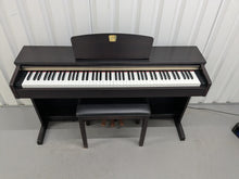 Load image into Gallery viewer, Yamaha Clavinova CLP-320 Digital Piano and stool in dark rosewood stock #25180