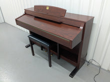 Load image into Gallery viewer, Yamaha Clavinova CLP-340 Digital Piano and stool in mahogany stock # 25193