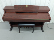 Load image into Gallery viewer, Yamaha Clavinova CLP-340 Digital Piano and stool in mahogany stock # 25193