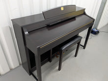 Load image into Gallery viewer, YAMAHA CLAVINOVA CLP-370 DIGITAL PIANO + STOOL IN DARK ROSEWOOD stock nr 25162