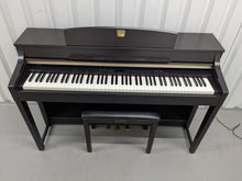 Load image into Gallery viewer, YAMAHA CLAVINOVA CLP-370 DIGITAL PIANO + STOOL IN DARK ROSEWOOD stock nr 25162