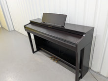 Load image into Gallery viewer, Yamaha clavinova CLP-825 digital piano and stool in dark rosewood stock #25198
