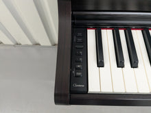 Load image into Gallery viewer, Yamaha clavinova CLP-825 digital piano and stool in dark rosewood stock #25198