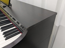 Load image into Gallery viewer, Yamaha clavinova CLP-825 digital piano and stool in dark rosewood stock #25198