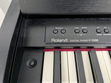 Load image into Gallery viewer, Roland F130R compact slim size Digital Piano in black stock # 25187