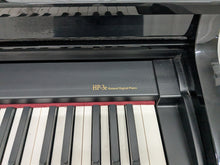Load image into Gallery viewer, Roland HP-3e Digital Piano and stool in glossy black polished ebony Stock #25199