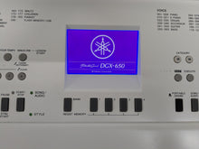 Load image into Gallery viewer, Yamaha DGX-650 in white 88 Weighted Keys Portable Grand 3 pedals stock #25201