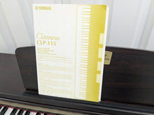 Load image into Gallery viewer, Yamaha Clavinova CLP-115 Digital Piano in rosewood stock number 25206