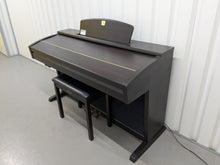 Load image into Gallery viewer, Yamaha Clavinova CVP-305 Digital Piano arranger + stool in dark rosewood stock #25203