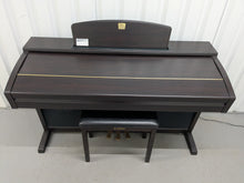Load image into Gallery viewer, Yamaha Clavinova CVP-305 Digital Piano arranger + stool in dark rosewood stock #25203