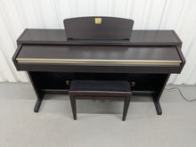 Load image into Gallery viewer, Yamaha Clavinova CLP-220 digital piano and stool in rosewood stock #25224