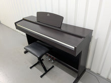 Load image into Gallery viewer, Yamaha Arius YDP-135 digital piano and stool in rosewood stock # 25246
