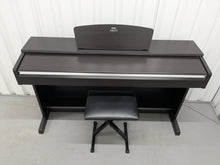 Load image into Gallery viewer, Yamaha Arius YDP-135 digital piano and stool in rosewood stock # 25246